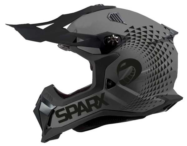 Шлем эндуро SPARX Raptor (JH-601) (серо-черный, 2XL)