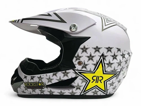 Шлем RH 125 Rockstar White/#11, S