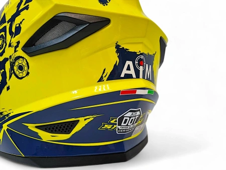 Шлем детский AiM JK802Y Yellow/Blue, Y/M