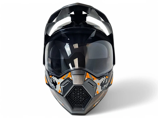 Шлем AiM JK802S OrangeGreyBlack, L