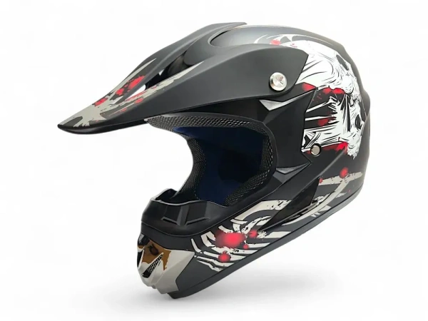 Шлем RH 125 Matt Black White, XS