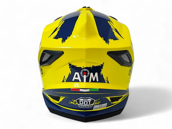 Шлем детский AiM JK802Y Yellow/Blue, Y/L