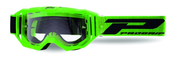 Очки кроссовые Progrip Vision 3300-411 Green Matt прозрачная линза 3310