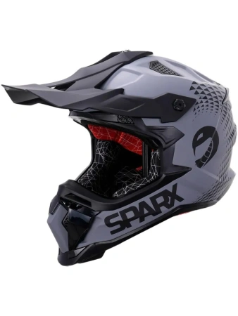 Шлем эндуро SPARX Raptor (JH-601) (серо-черный, 2XL)